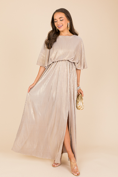 Micropleat Maxi, Grey/Gold