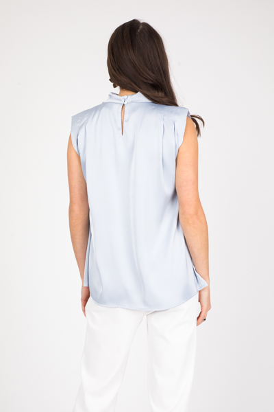 Emmerson Padded Blouse, Blue