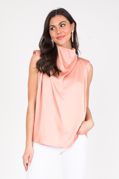 Emmerson Padded Blouse, Peach