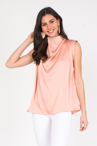 Emmerson Padded Blouse, Peach
