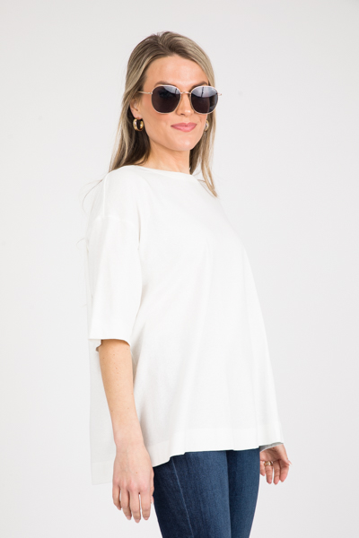 Vented Tee, Off White