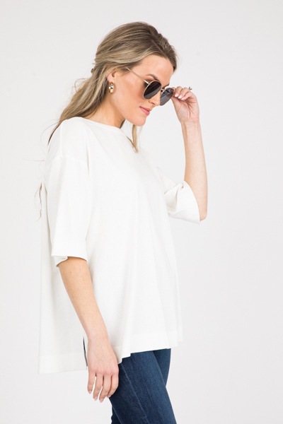 Vented Tee, Off White