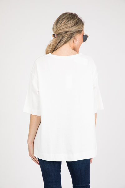 Vented Tee, Off White