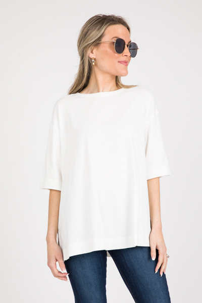 Vented Tee, Off White