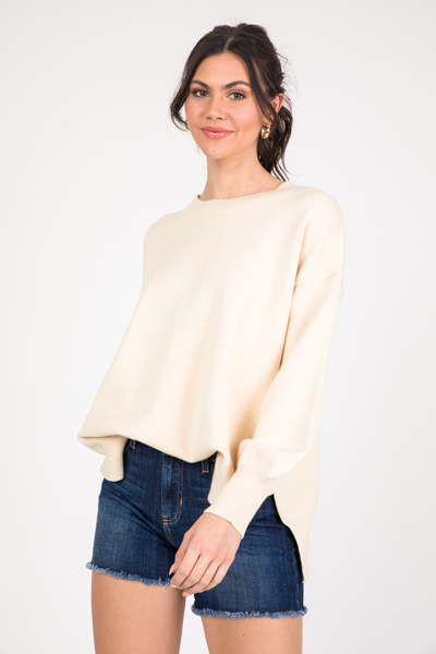 Spring Forward Sweater, Lt. Taupe