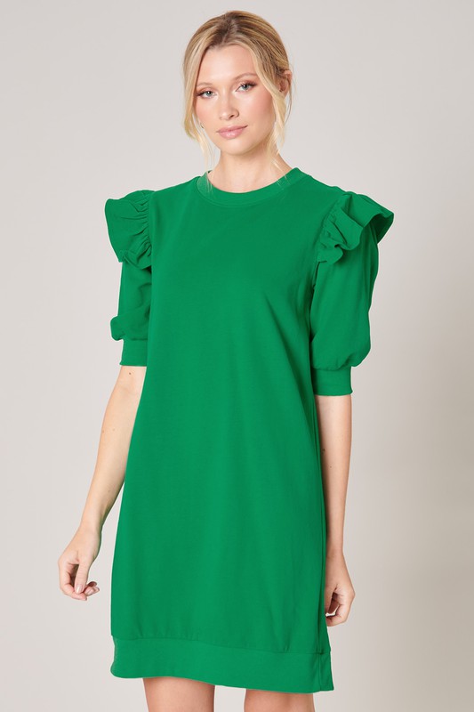 Winnie Sweatshirt Dress, Green