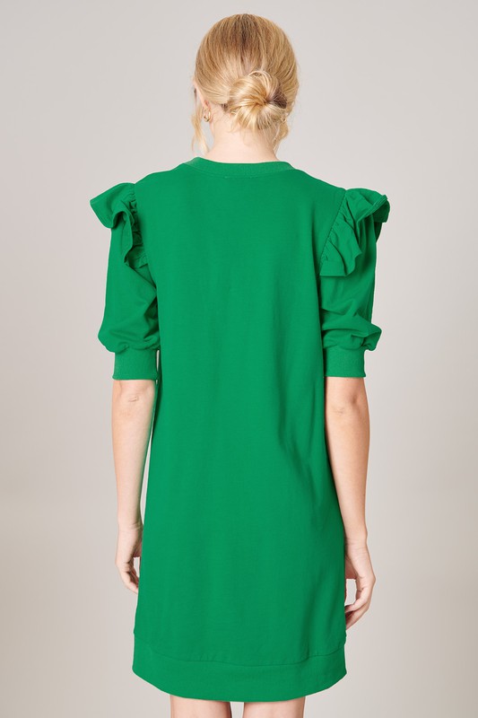 Winnie Sweatshirt Dress, Green