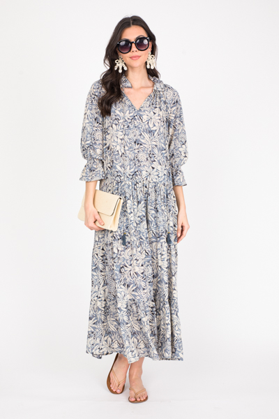 Nina Maxi, Grey Print