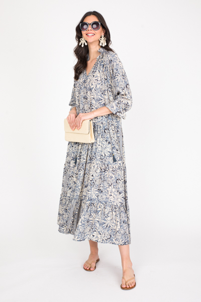 Nina Maxi, Grey Print