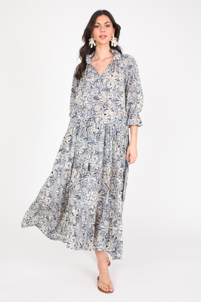 Nina Maxi, Grey Print