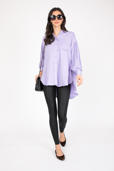 Lavender Button Up Tunic