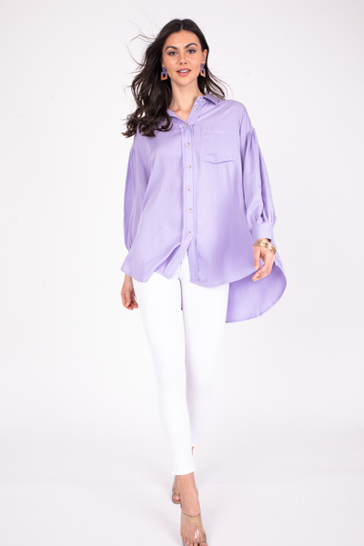 Lavender Button Up Tunic