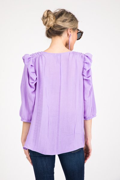 Textured Lavender Blouse