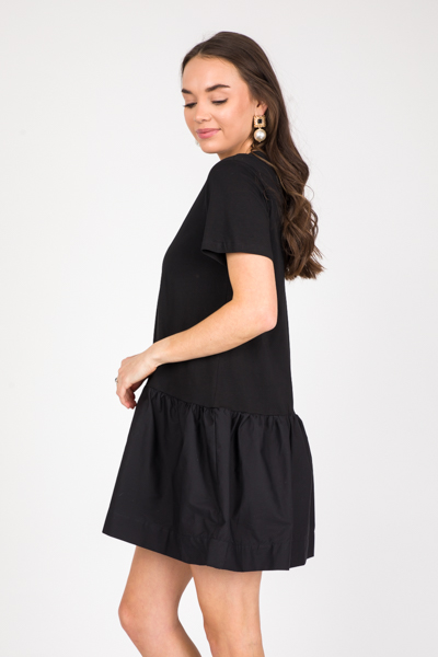 Chic T-Shirt Dress, Black