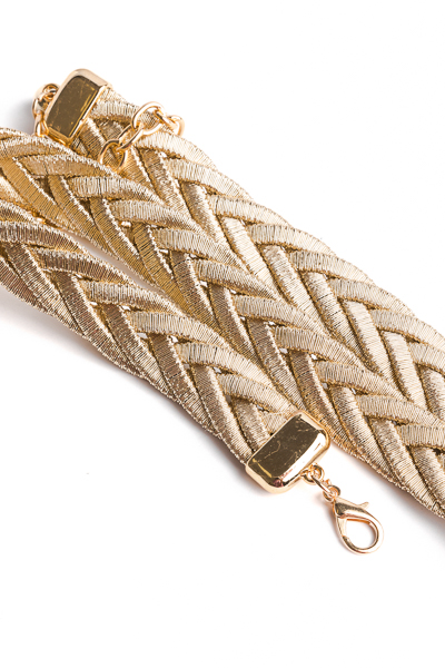 Gold braided outlet belt