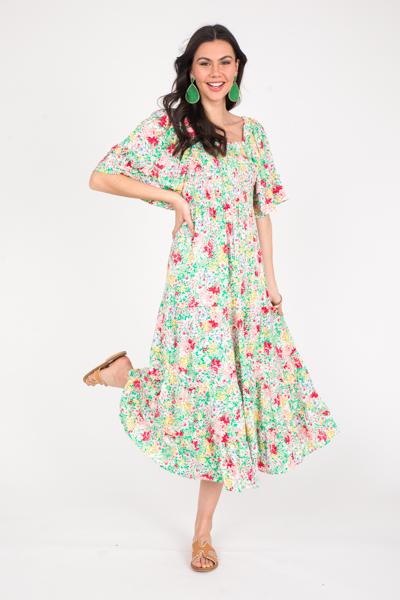 Botanical Garden Maxi, Apple Green