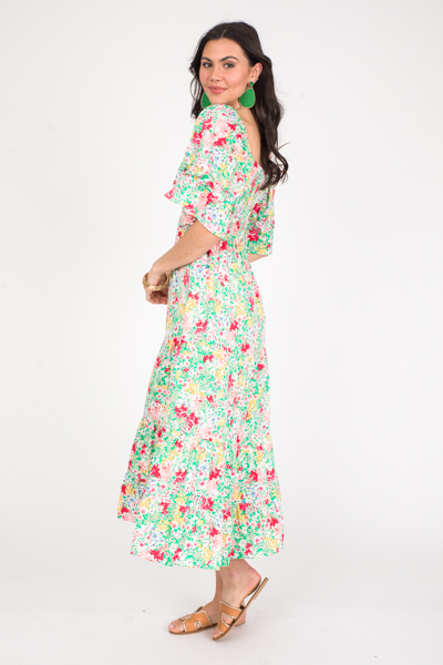 Botanical Garden Maxi, Apple Green