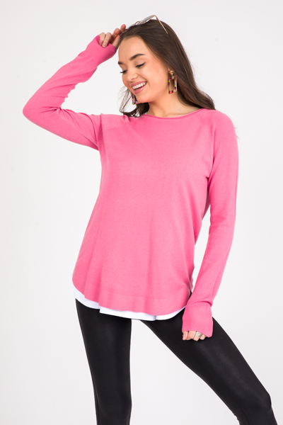 Lulu Sweater, Pink