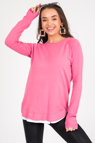 Lulu Sweater, Pink