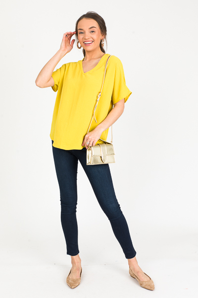 Bobi Blouse, Gold Kiwi