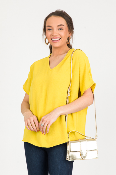 Bobi Blouse, Gold Kiwi