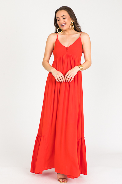 Cam Babydoll Maxi, Tomato Red