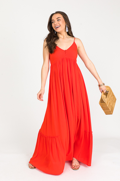 Cam Babydoll Maxi, Tomato Red