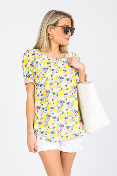 Be Bright Floral Blouse