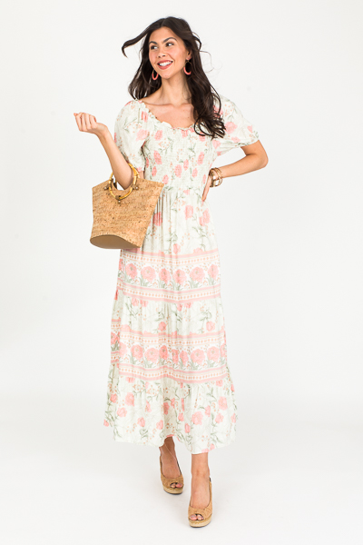 Bubbles Floral Mix Maxi, Sage