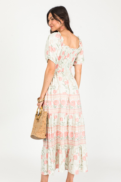 Bubbles Floral Mix Maxi, Sage