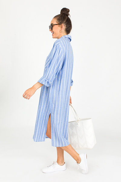 Coastal Stripe Maxi, Blue Stripe