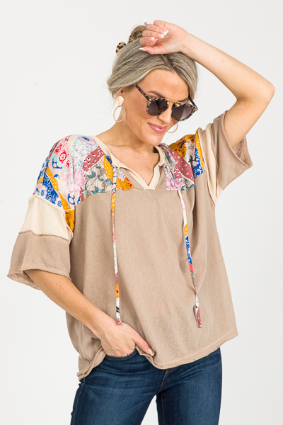 Bandana Breeze Tee, Khaki