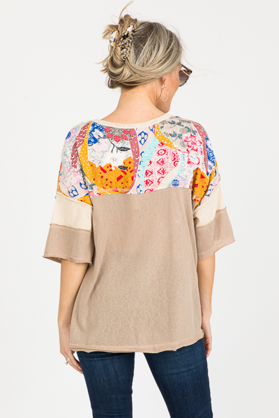 Bandana Breeze Tee, Khaki