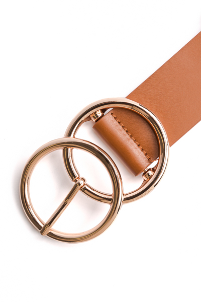 Double Circle Belt, Brown