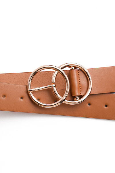 Double Circle Belt, Brown