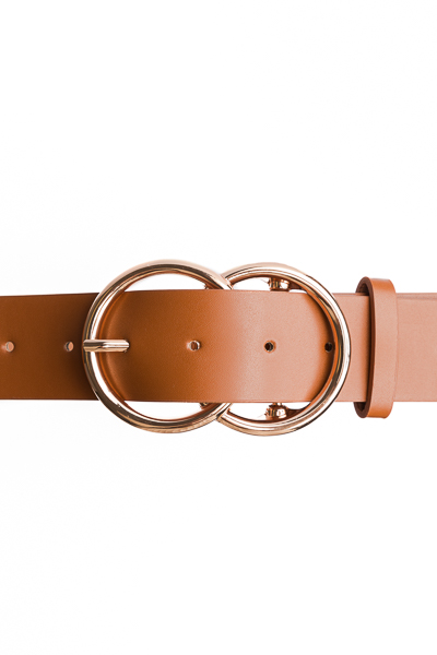 Double Circle Belt, Brown