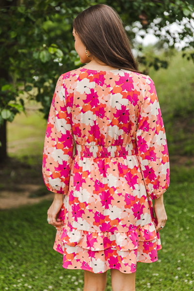 Carolyn Dress, Pink Floral