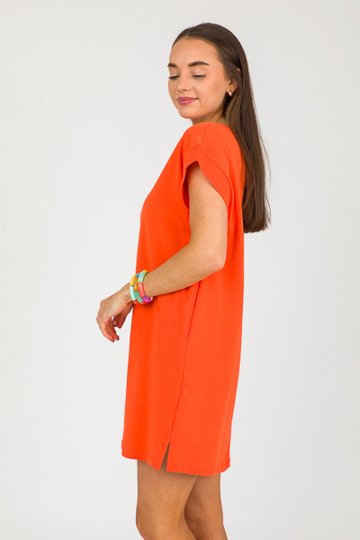 Morgan T-Shirt Dress, Orange