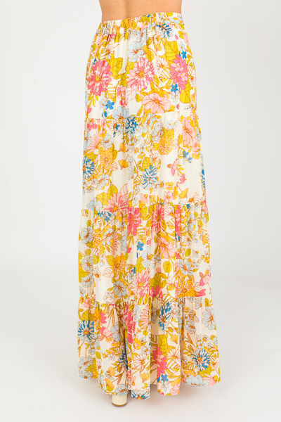 Blooming Chiffon Maxi Skirt