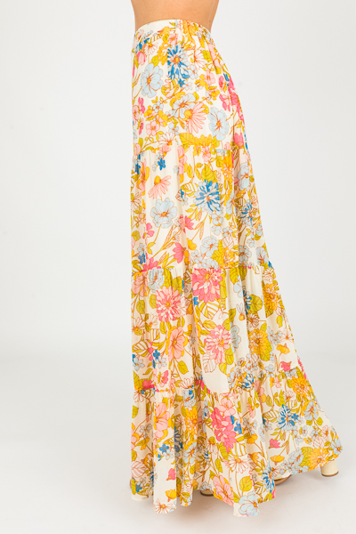 Blooming Chiffon Maxi Skirt