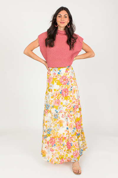 Blooming Chiffon Maxi Skirt