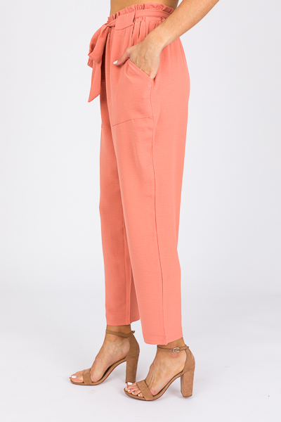 Classic Tie Pant, Peach