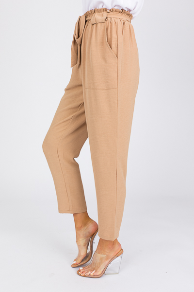 Classic Tie Pant, Taupe