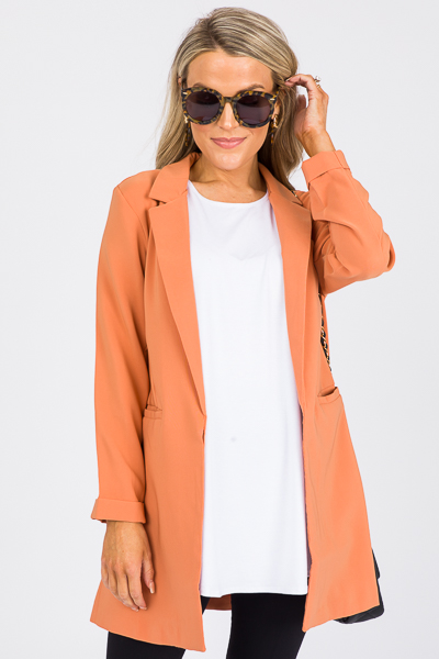 Terracotta Long Blazer