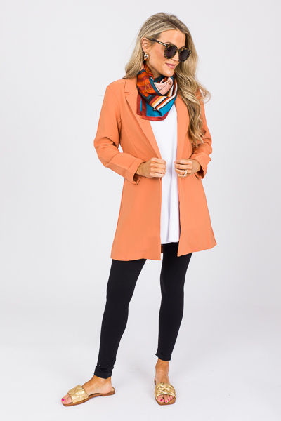 Terracotta Long Blazer