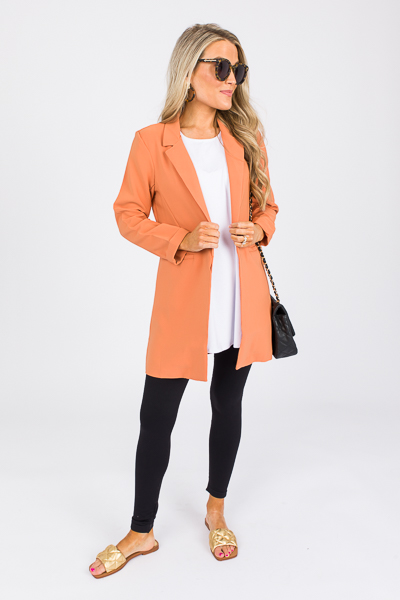 Terracotta Long Blazer