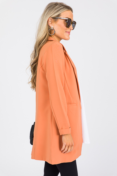 Terracotta Long Blazer