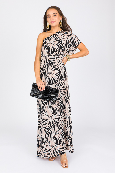 Bora Bora Palm Maxi, Black