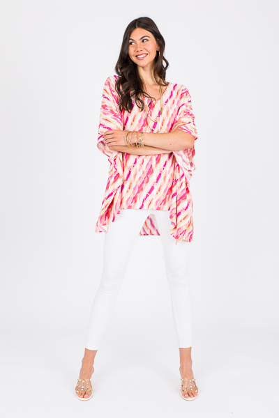 Amy V Tunic, Fuchsia Ripples