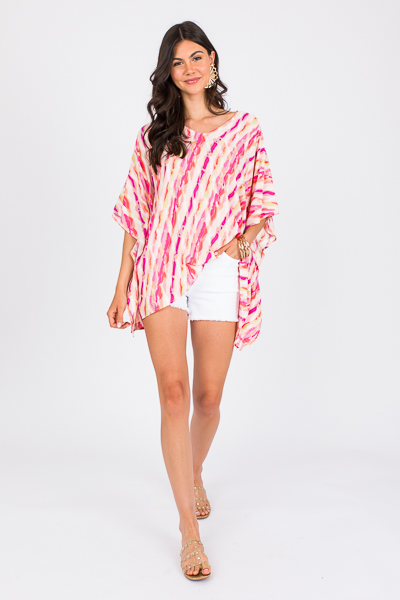 Amy V Tunic, Fuchsia Ripples